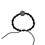 Black Rosary Bracelet with St Benedict medal