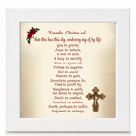 Remember Christian Soul Prayer White Frame