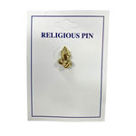 Praying Hands Gold Lapel Pin
