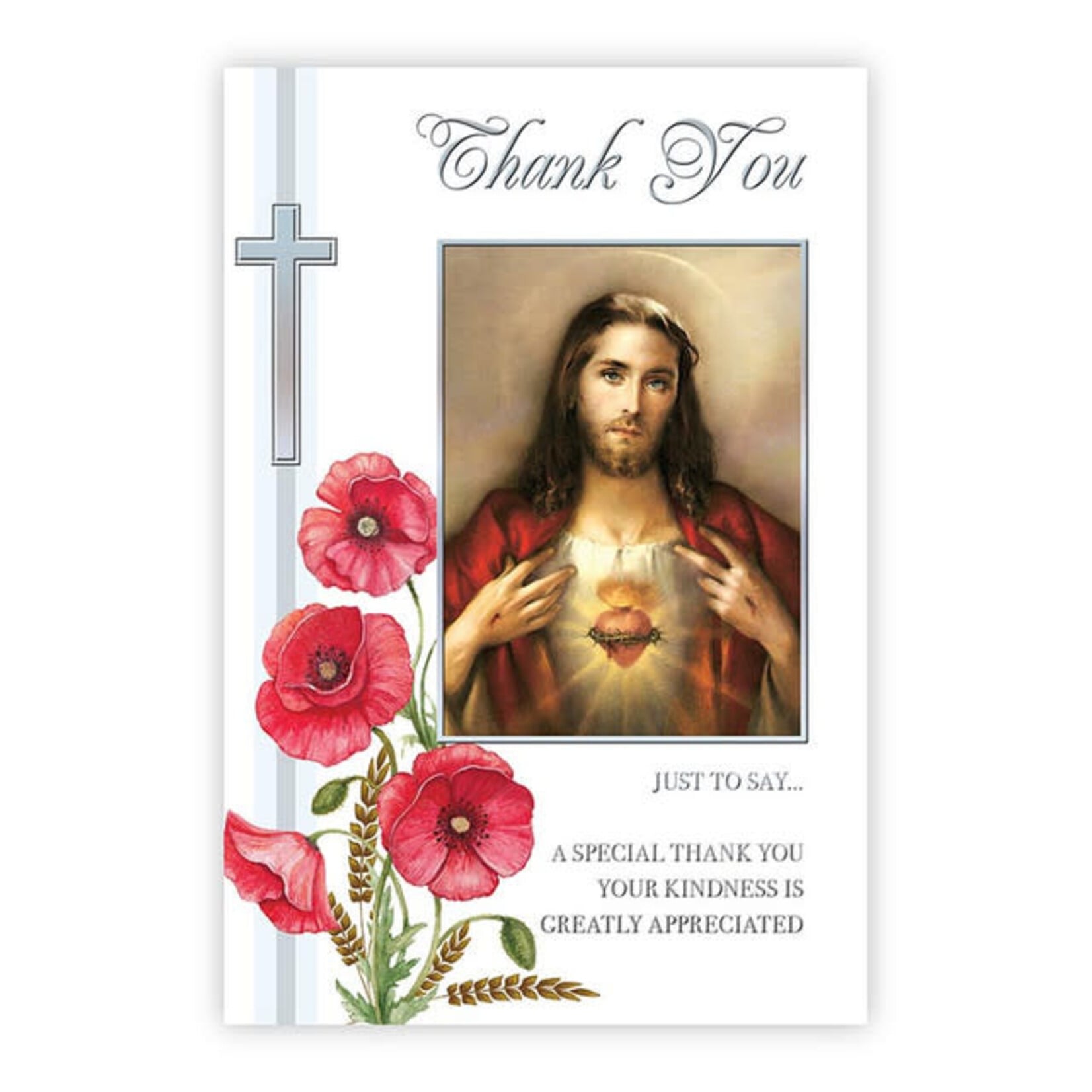 Greeting Card Sacred Heart Thank You