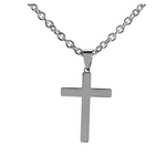 Stainless Steel Large Box Cross on Chain