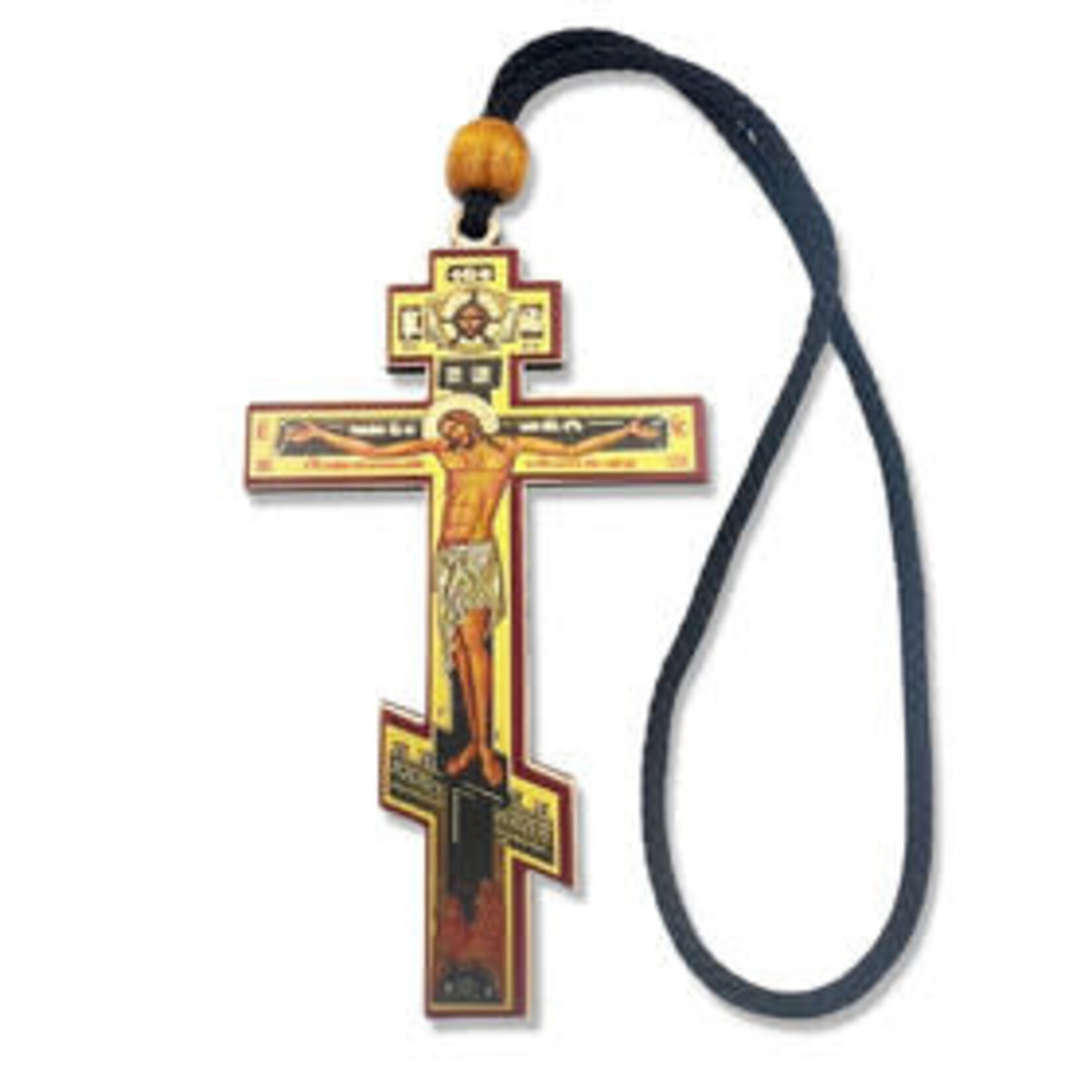 Three Barred Icon Cross Car Hanger