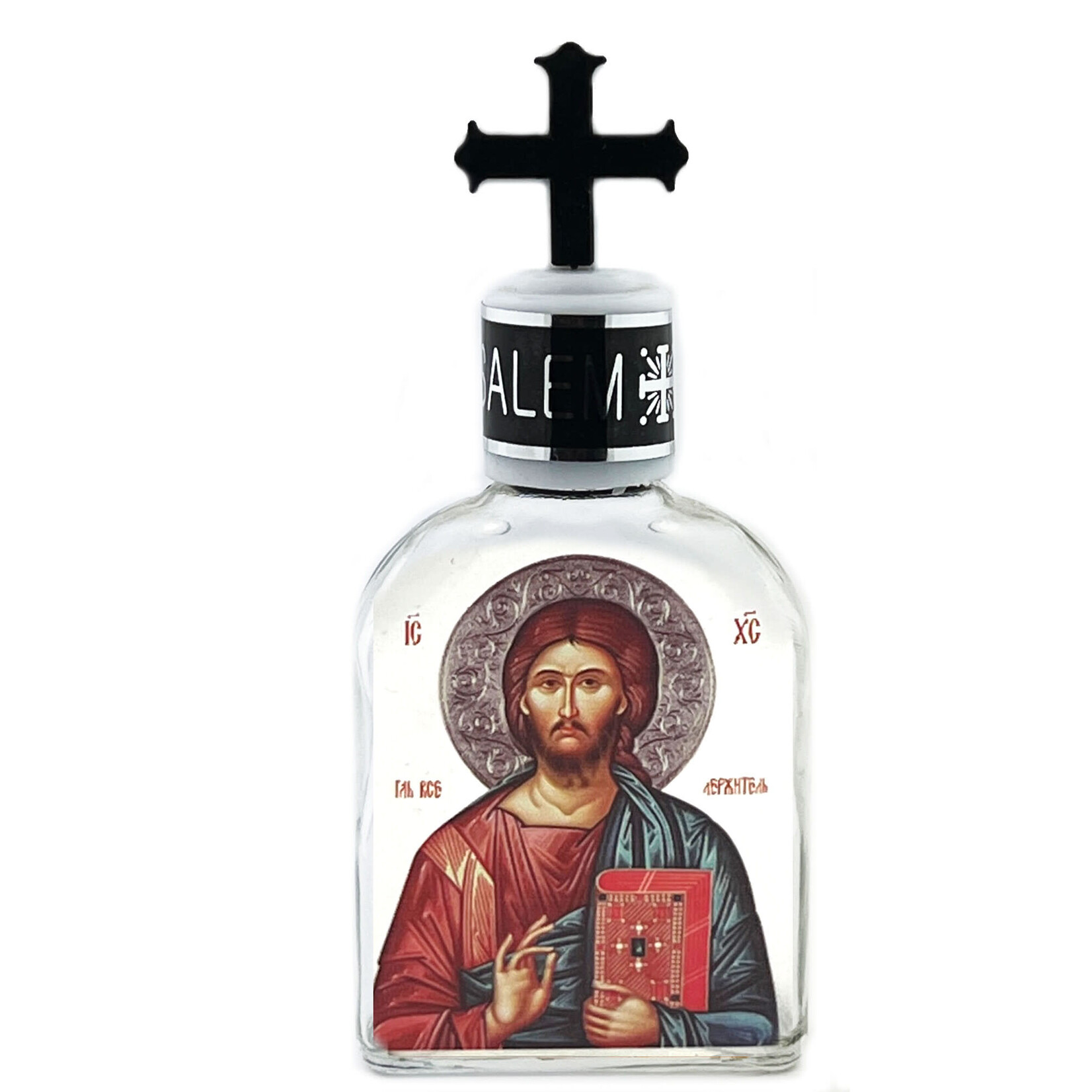 Christ Pantocrator Icon Holy Water Bottle