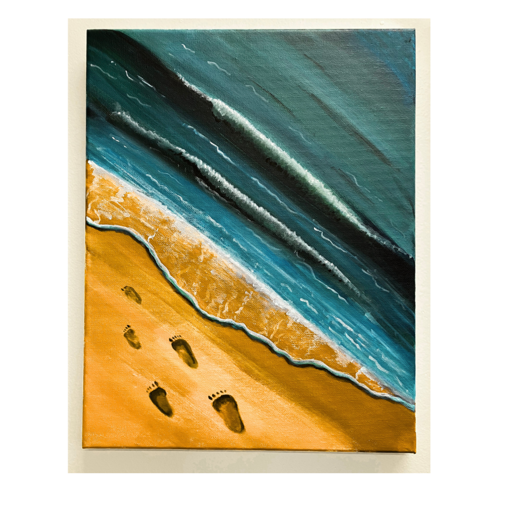 Footprints Canvas Painting
