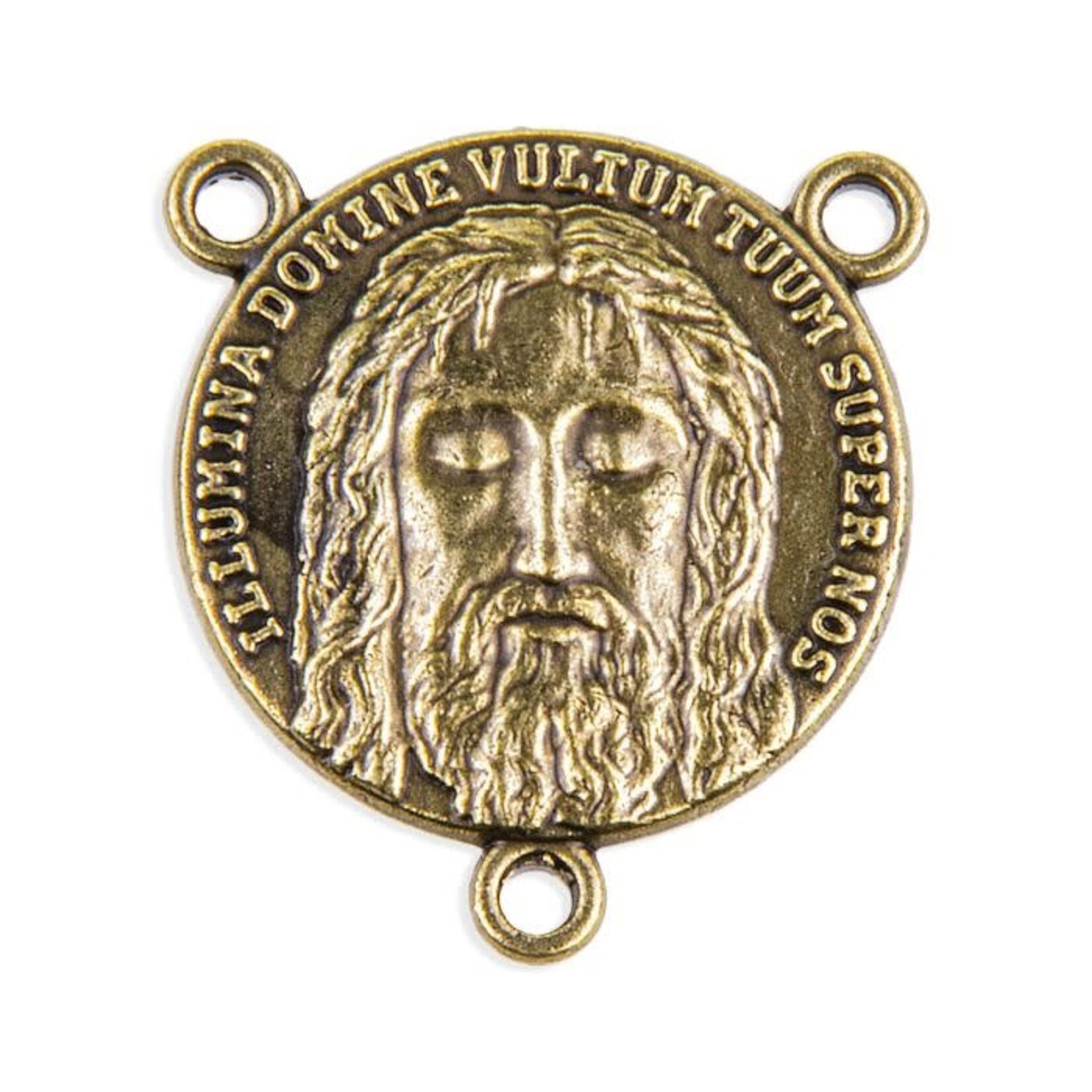 Bronze Holy Face of Jesus Rosary Center