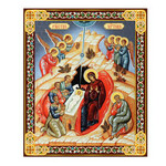 Nativity Icon on Wood