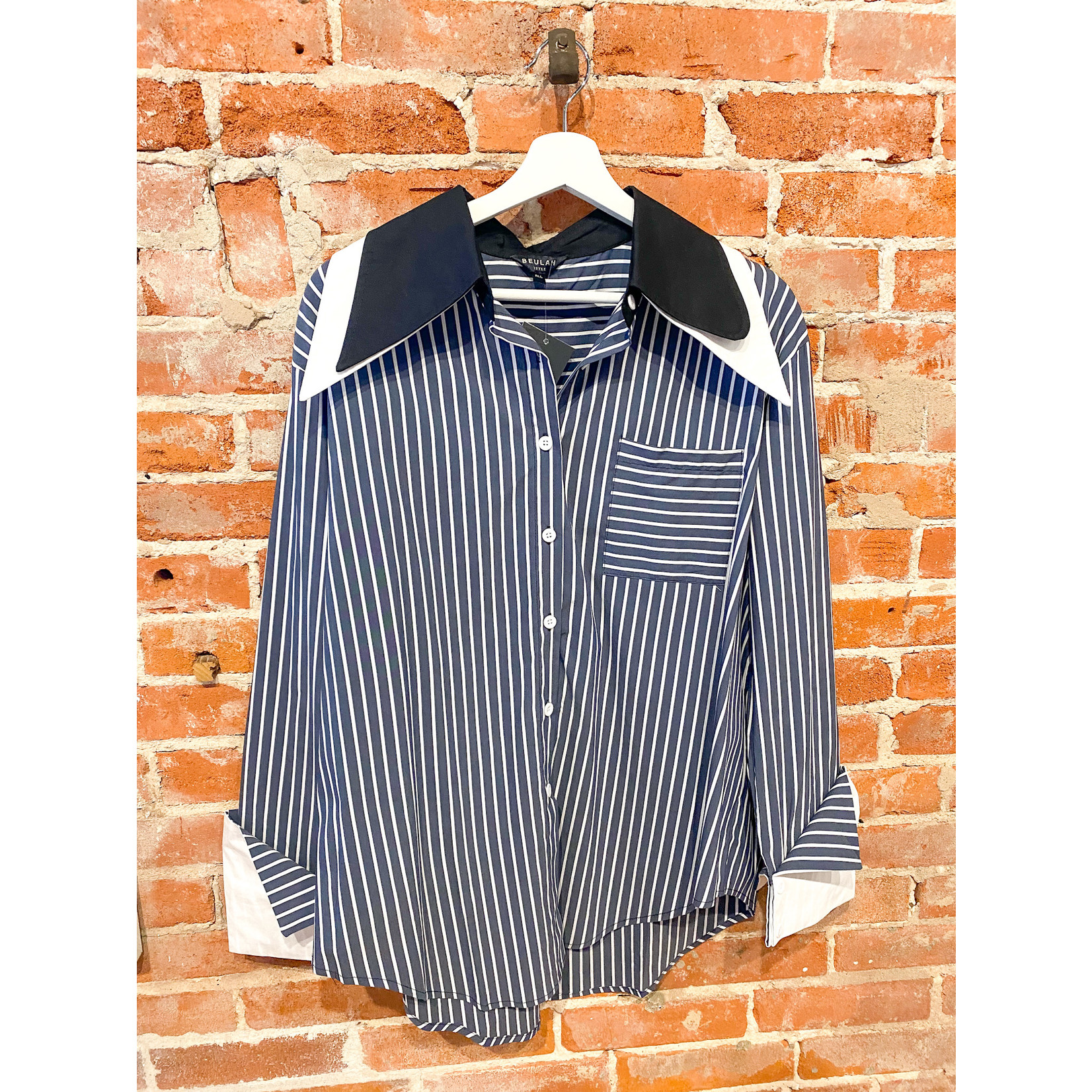 Beulahstyle L/S Double Collar Button Down