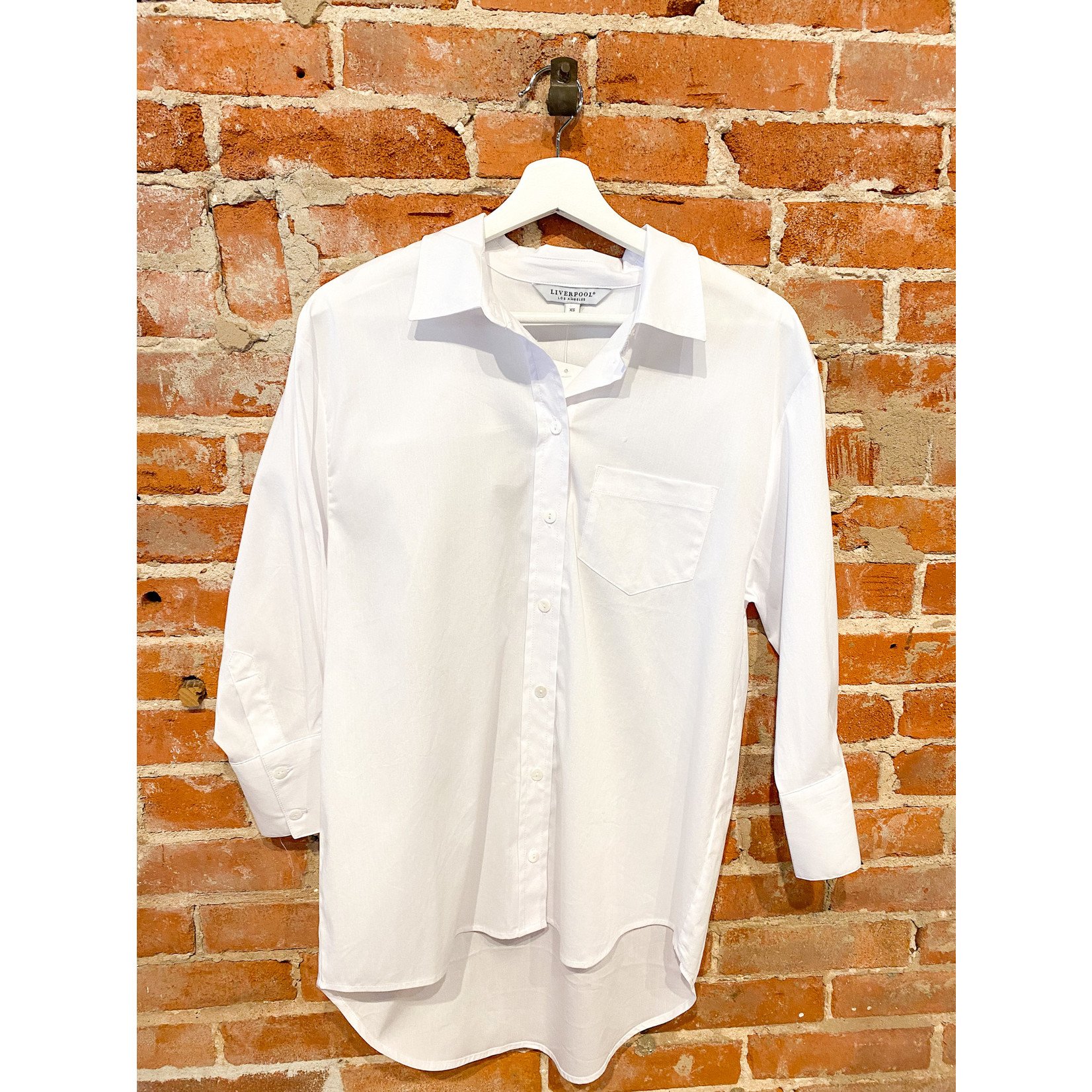 Liverpool Jeans Company Oversized Classic Button Down White