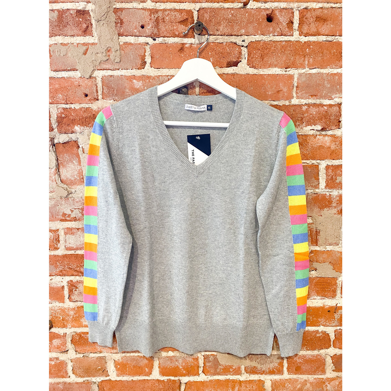 Rainbow Ladder Sleeve Sweater - The Fashion of Ruston