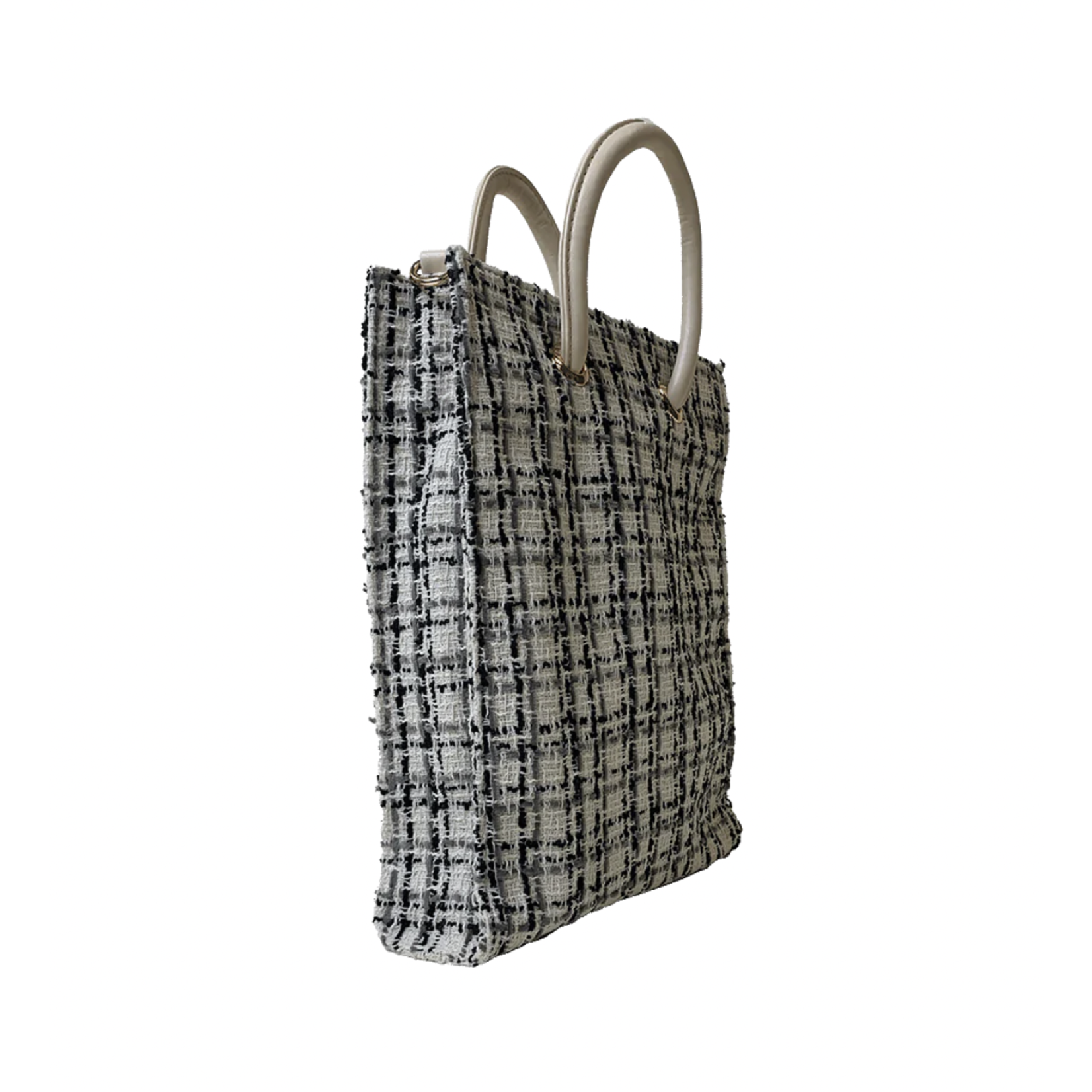 Ahdorned Aubrey Tweed Shopper Bag W/Strap