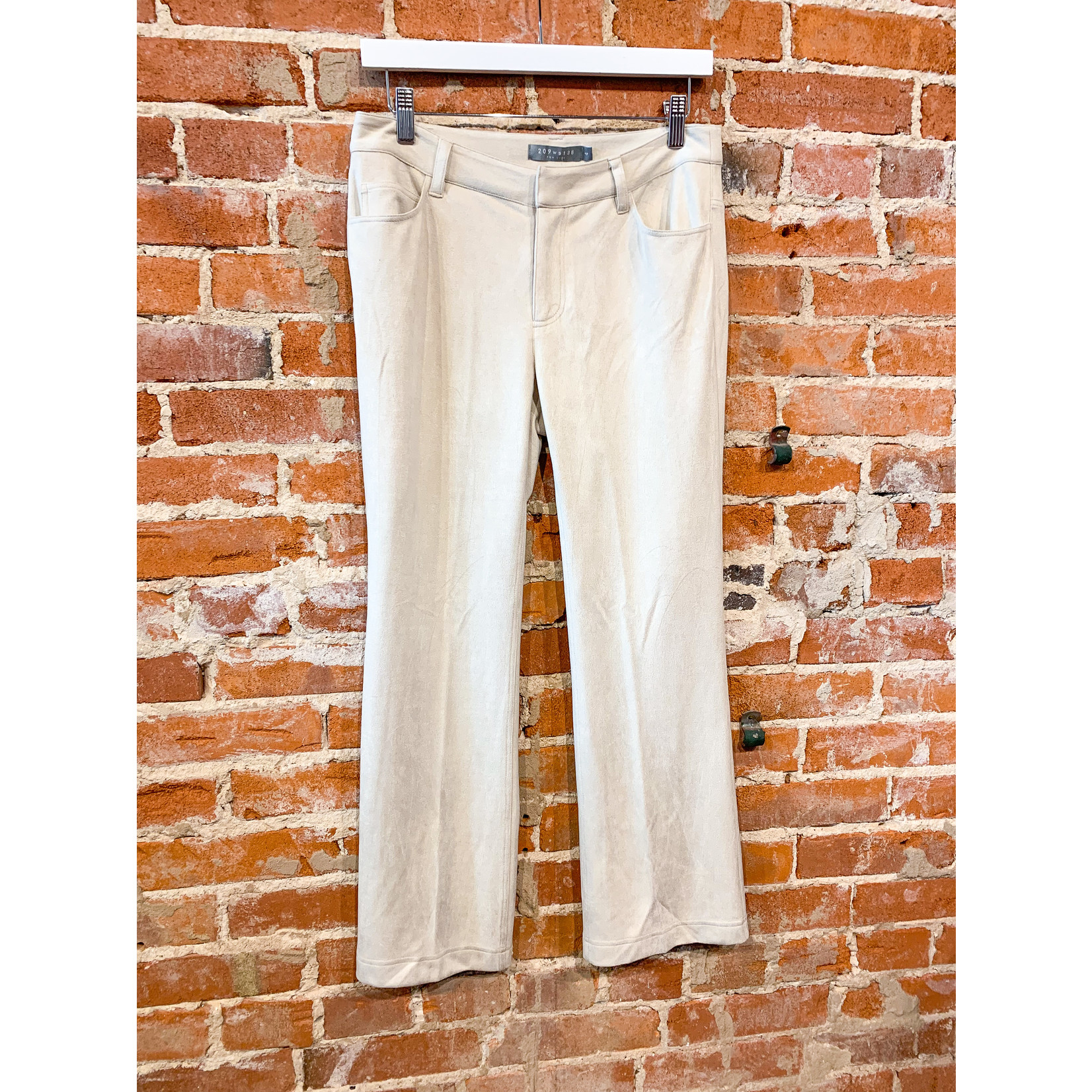 209wst38 Suede Flared Pants