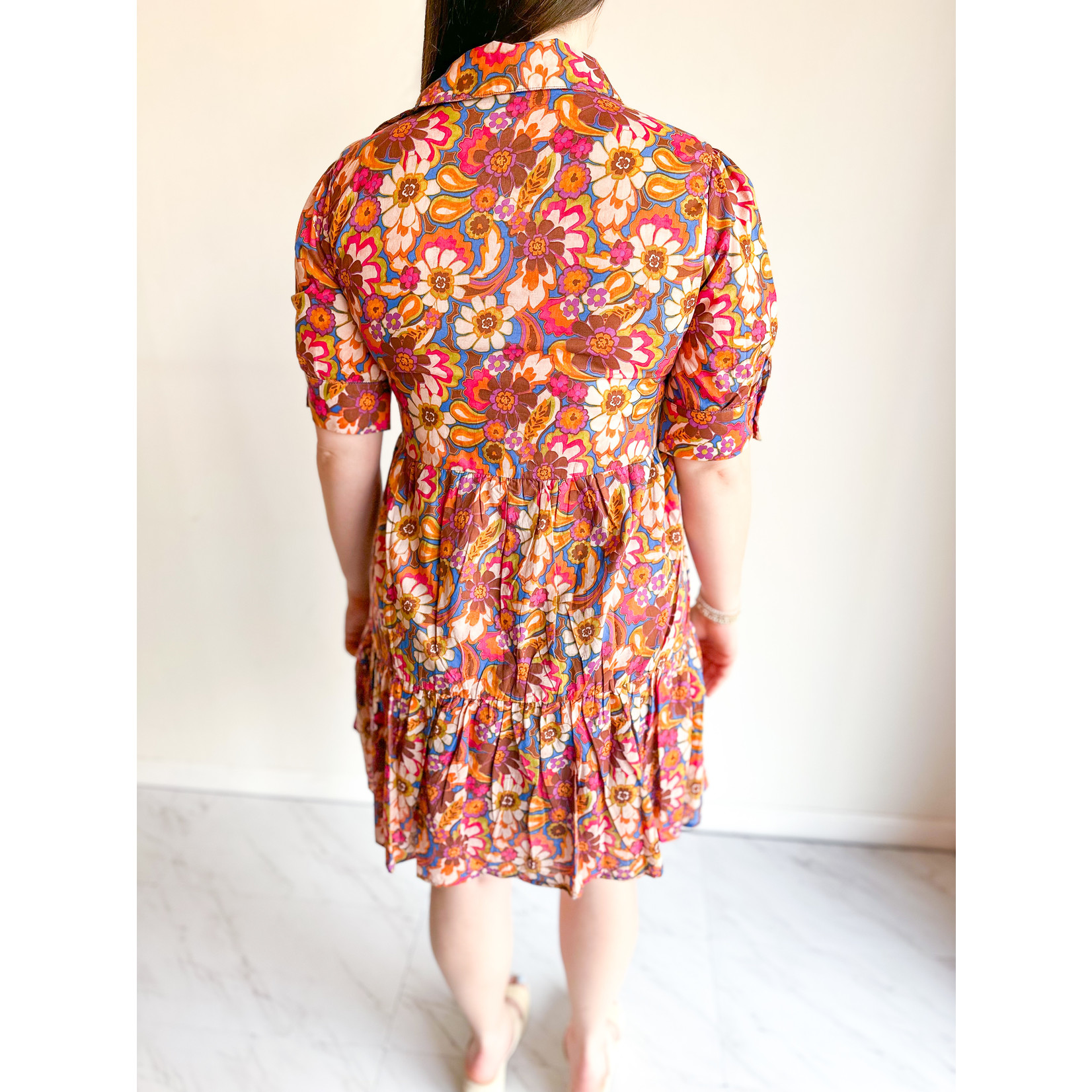 Groovy Floral Tier Dress - The Fashion of Ruston
