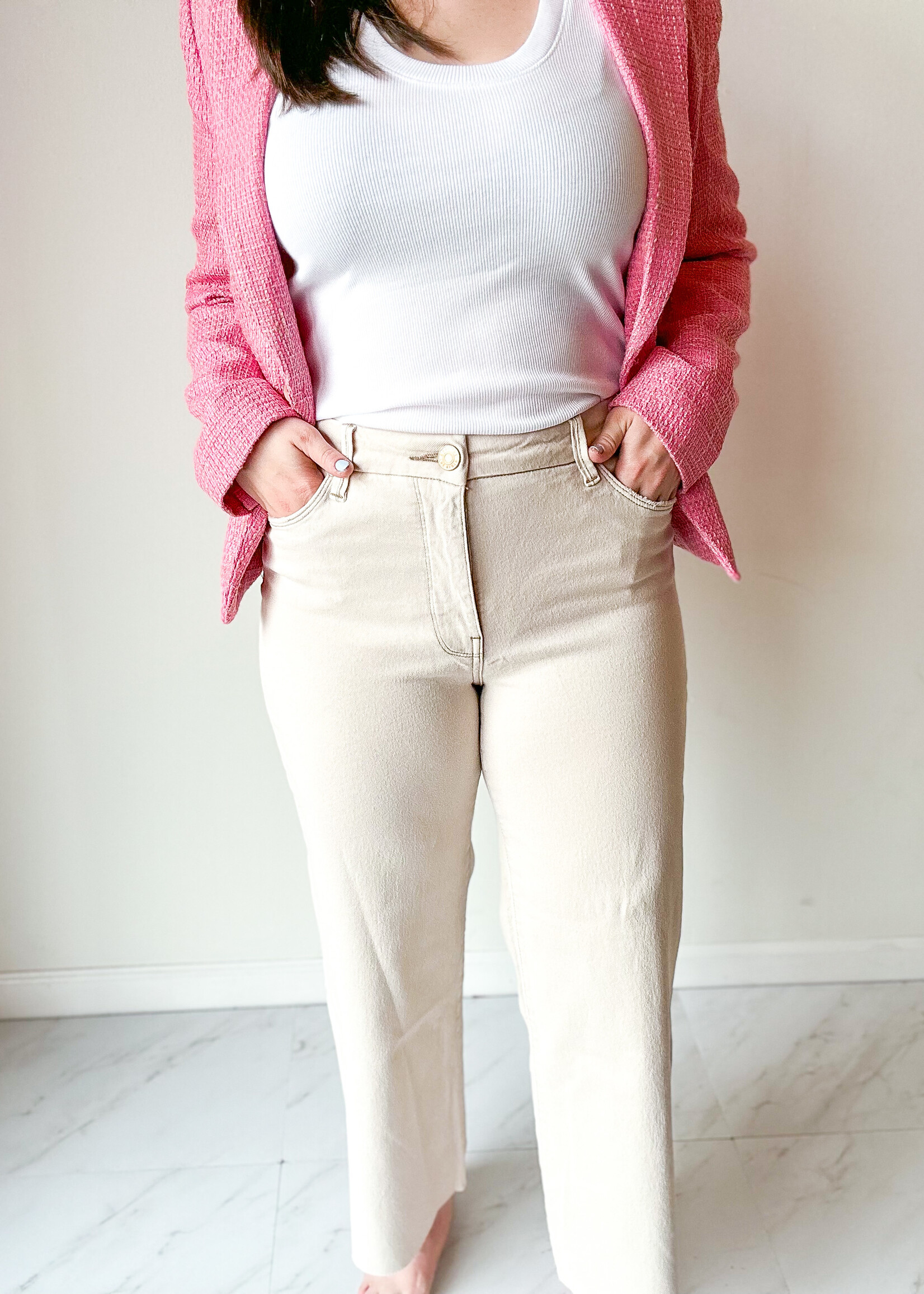 KUT Denim Meg High Rise Fab Ab Wide Leg