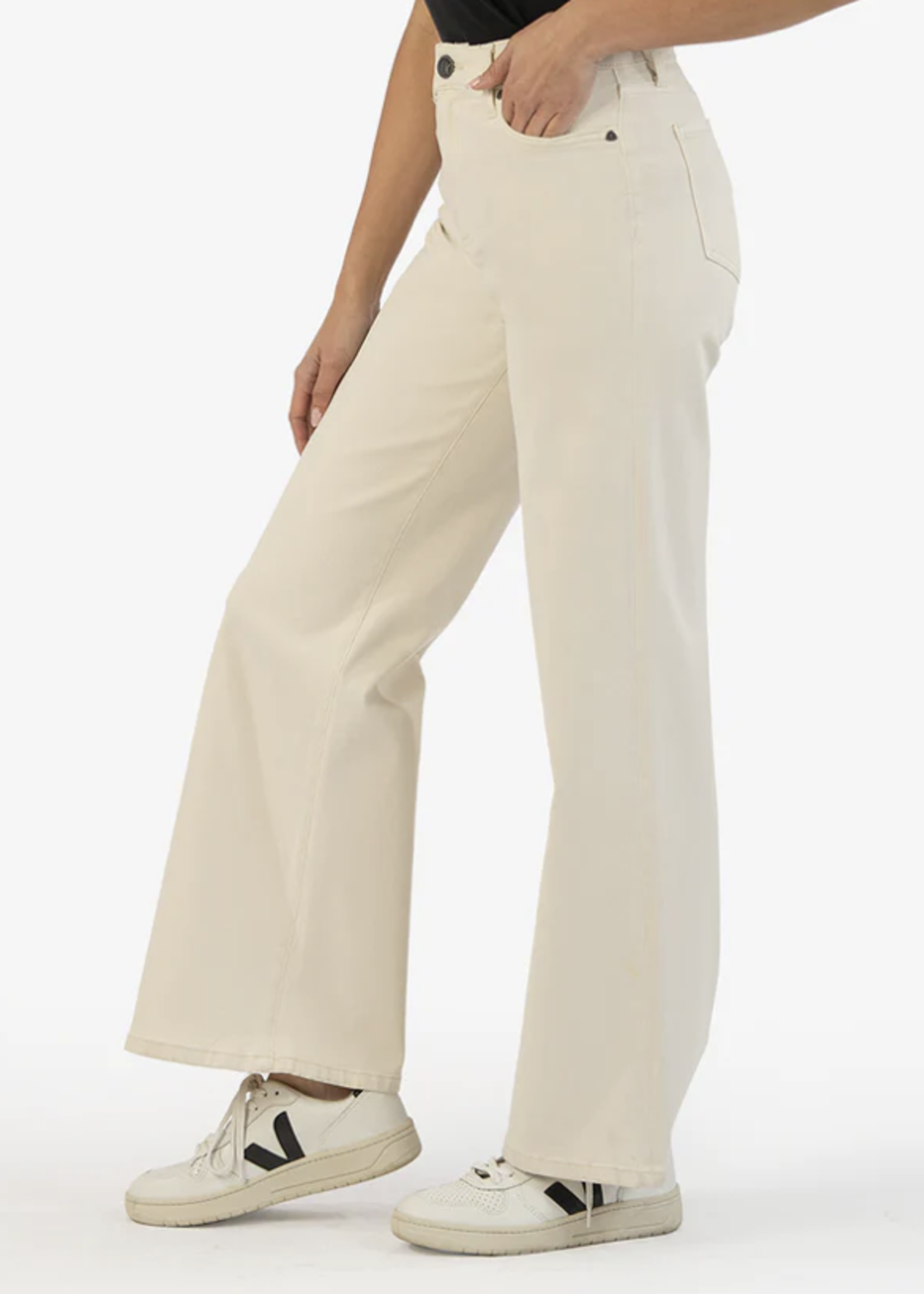 KUT Denim Meg High Rise Fab Ab Wide Leg