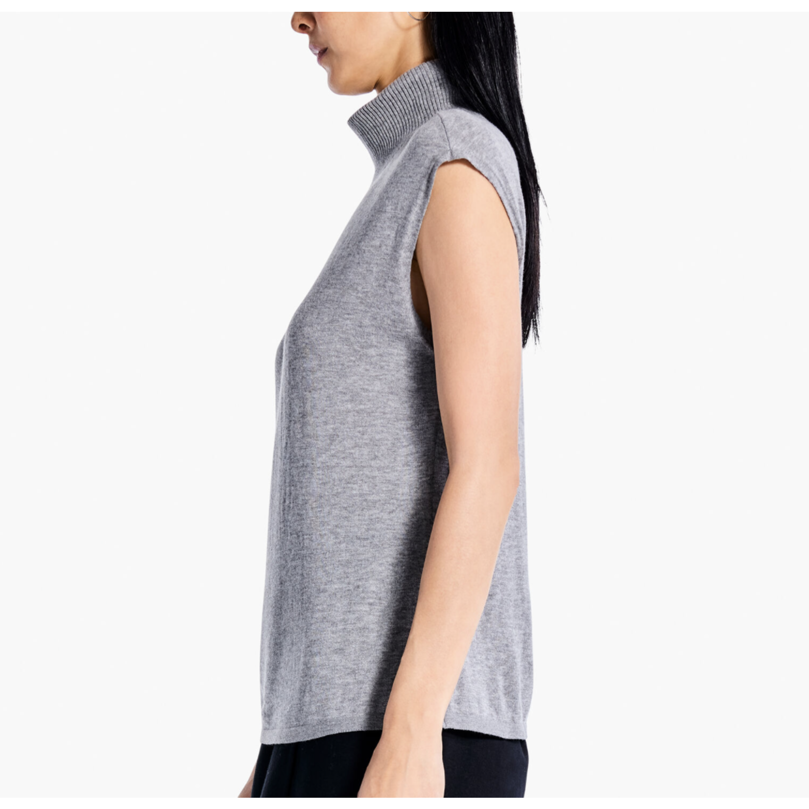 Nic + Zoe Sleeveless Turtleneck Sweater Tee