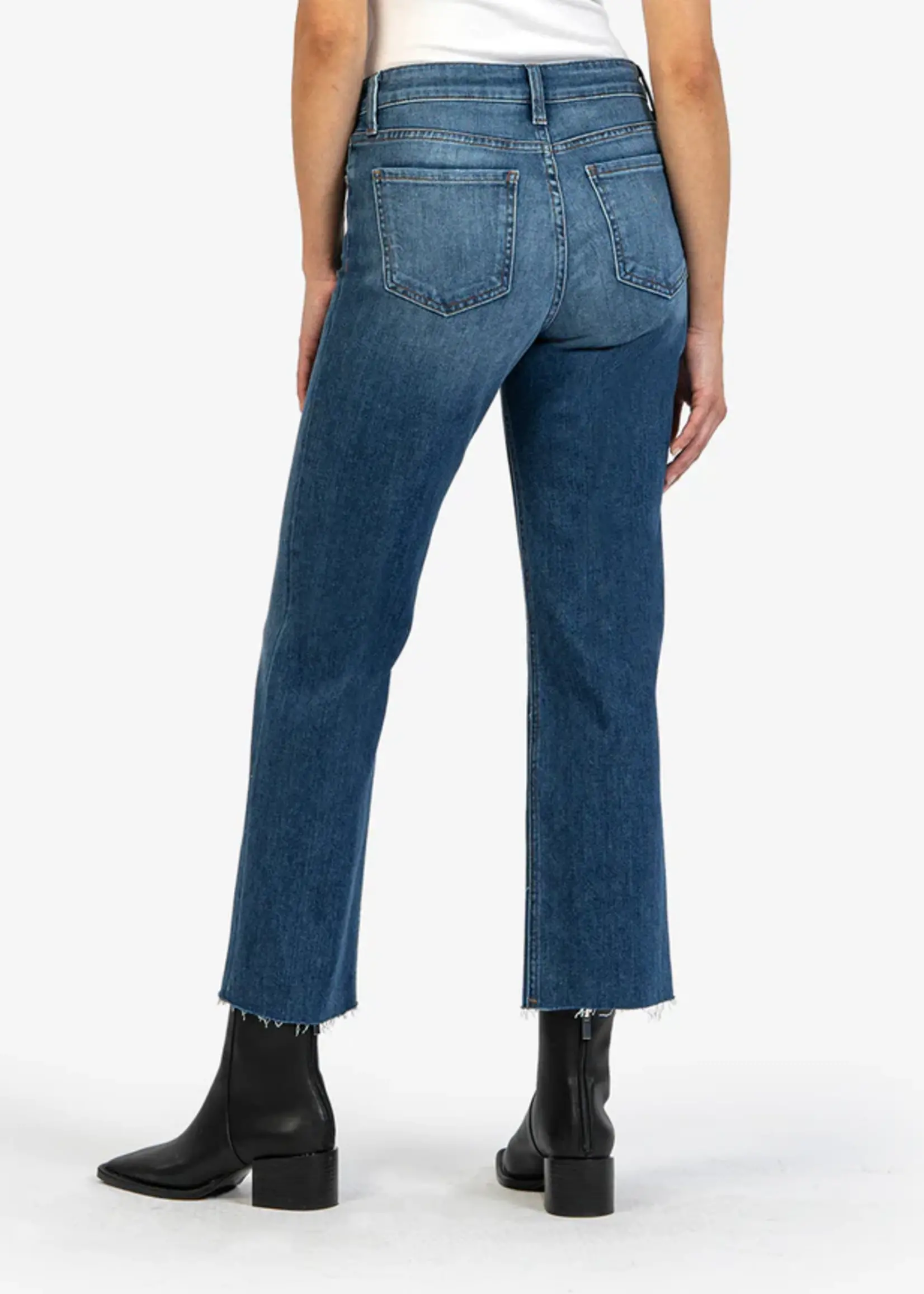 KUT Denim Kelsey High Rise Ankle Flare/Inset Leg