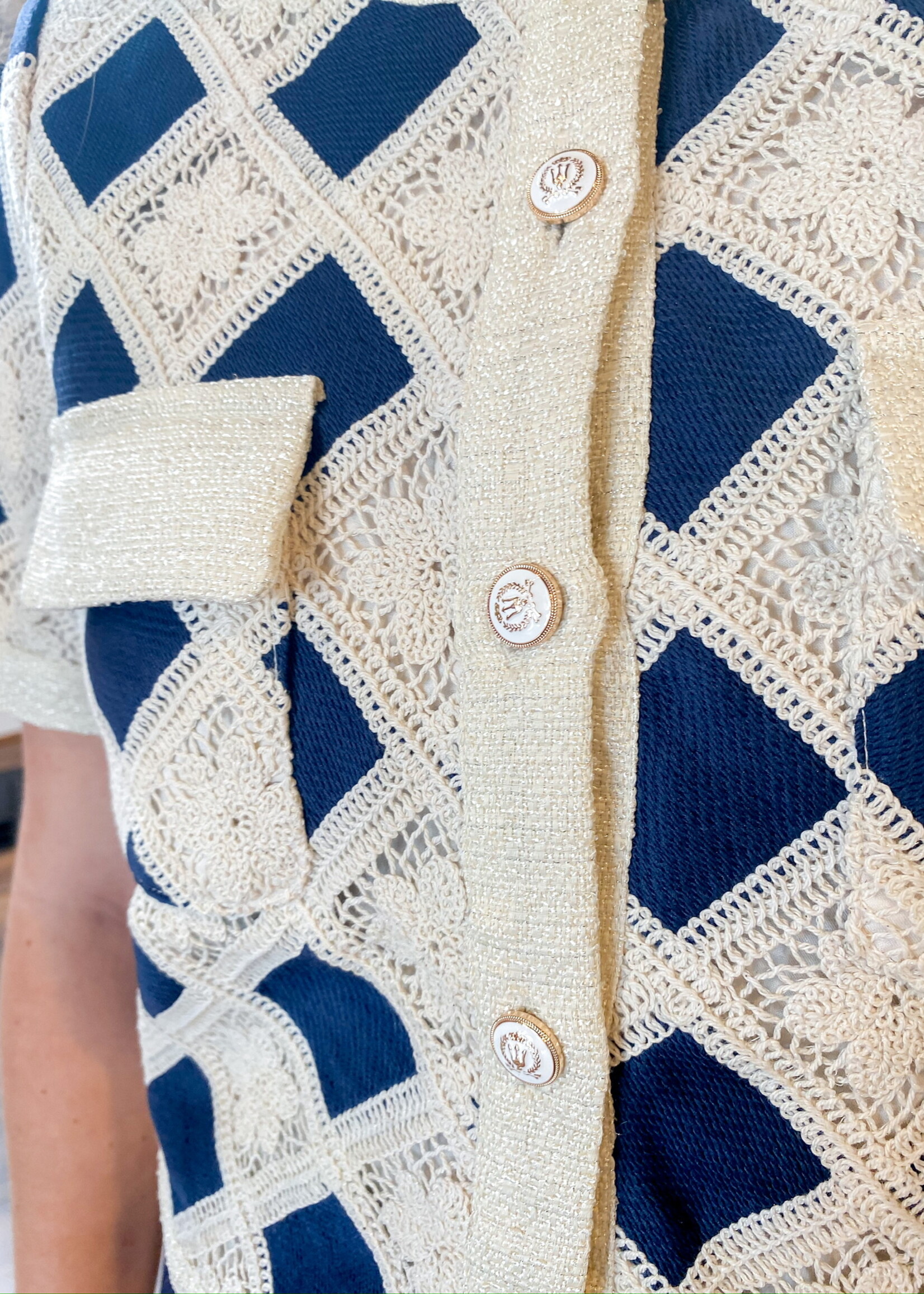 Current Air Crochet Square Shorts