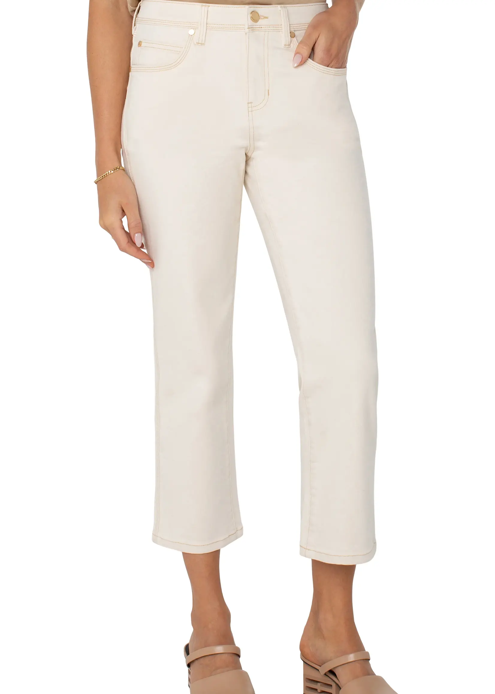 Liverpool Jeans Company Kennedy Crop Straight W/Triple Needle