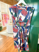 Farm Rio Macaw Flight Mini T-Shirt Dress