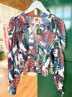 Farm Rio Macaw Flight Blouse