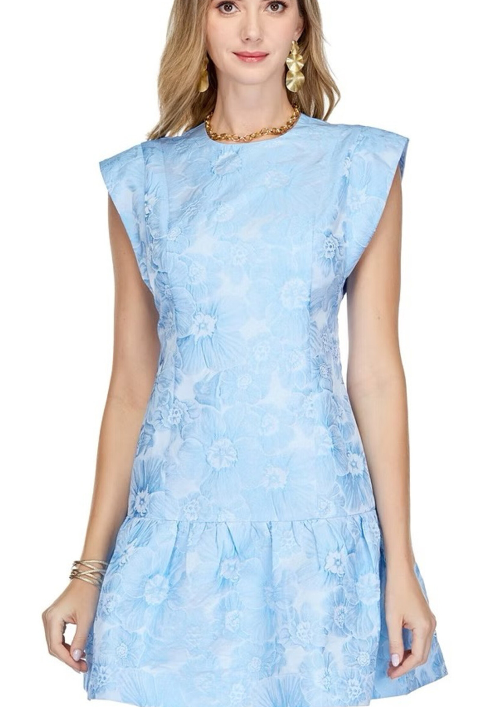 Jade Karen Flutter Hem Dress