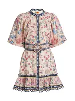 Farm Rio Superbloom Tapestry Mini Dress