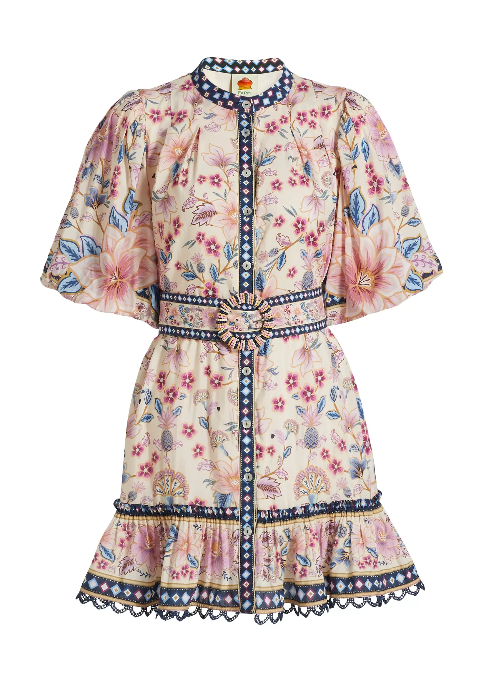 Farm Rio Superbloom Tapestry Mini Dress