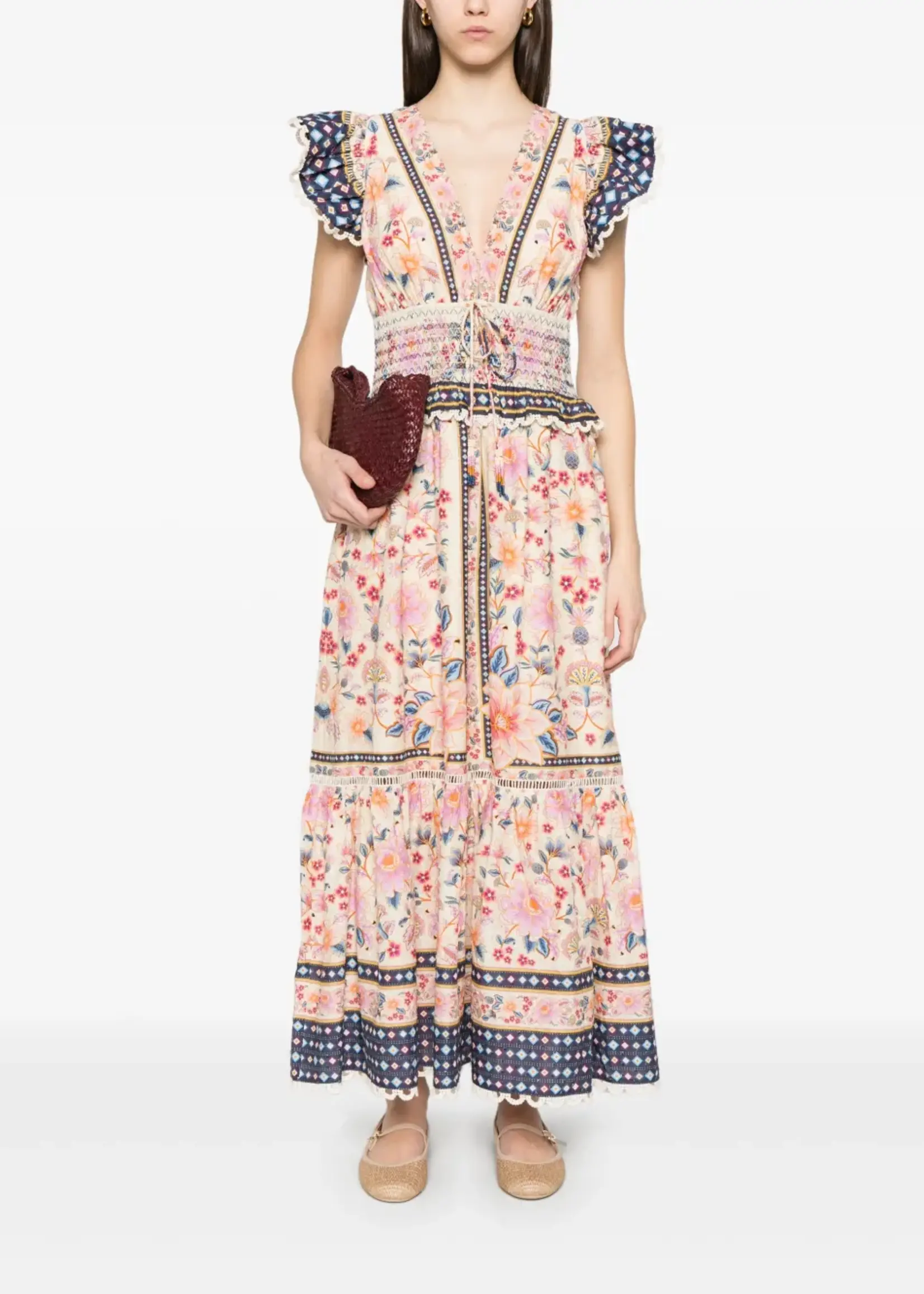 Farm Rio Superbloom Tapestry Maxi Dress