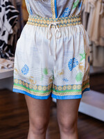 Current Air Ocean Print Pull On Short