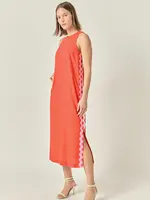 English Factory Sleeveless Ric Rac Midi Dress