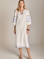 English Factory Embroidered Midi Dress