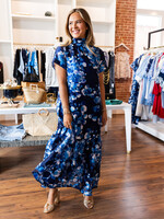 Sugar Lips Tie Back Floral Organza Dress