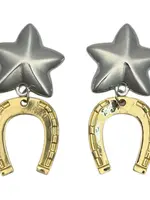 The Sage Vintage Jumbo Luck Earrings Two-Tone