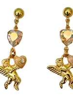 The Sage Vintage Cupid Heart Earrings