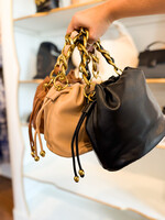 BC Bags Small Bucket Bag W/Chain Strap