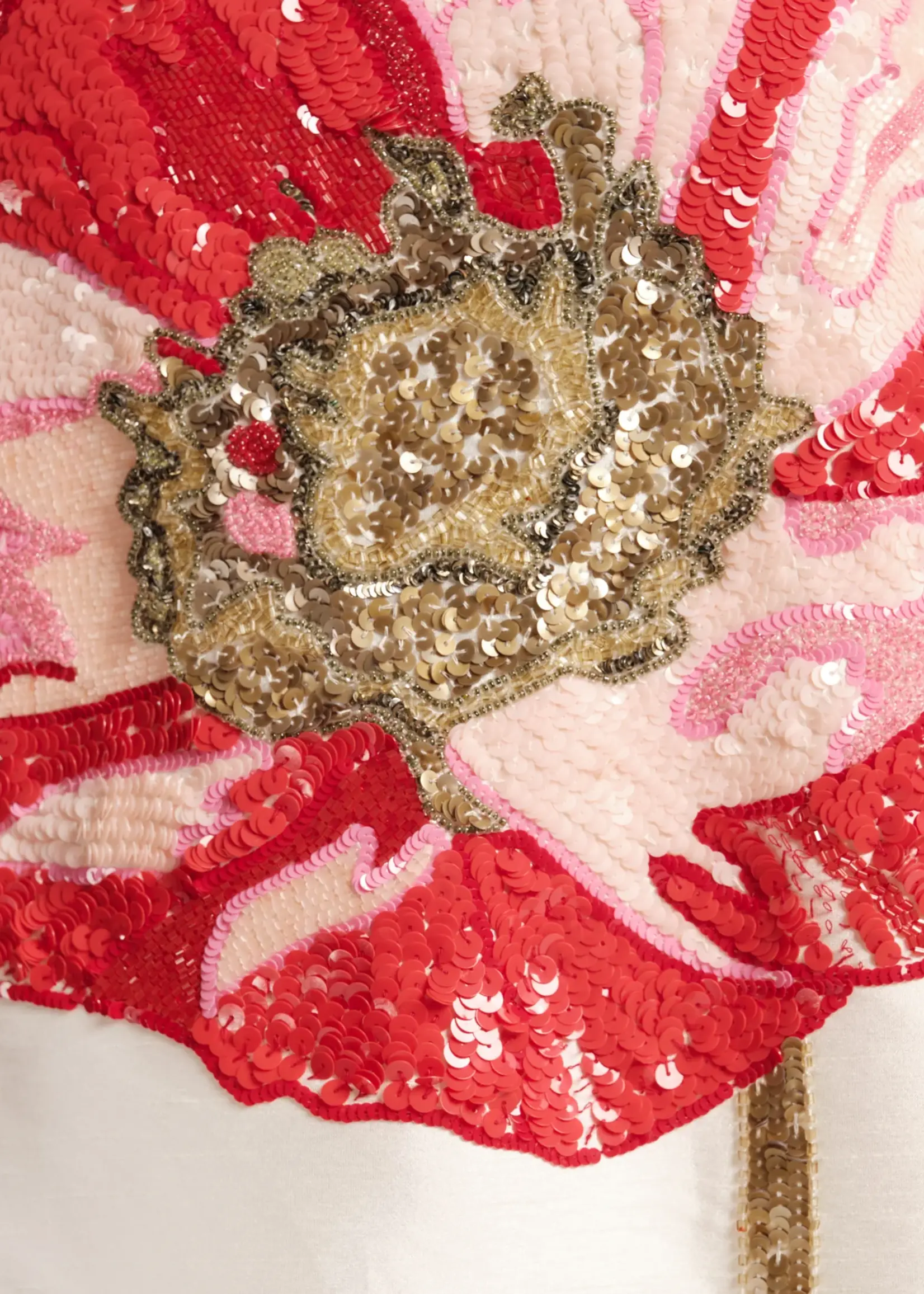Frances Valentine Alice Shift Dress W/Poppy Flower