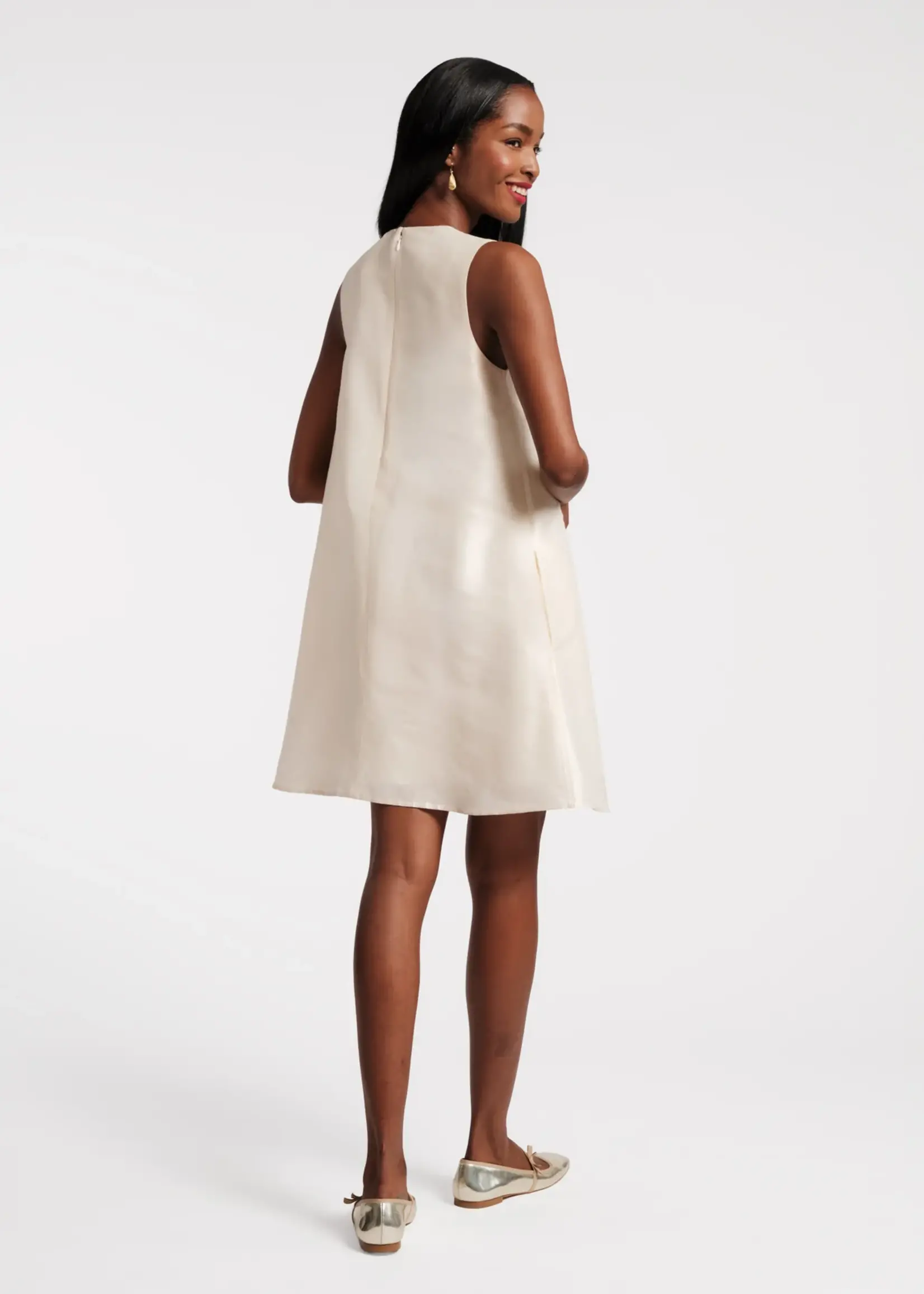 Frances Valentine Alice Shift Dress W/Poppy Flower