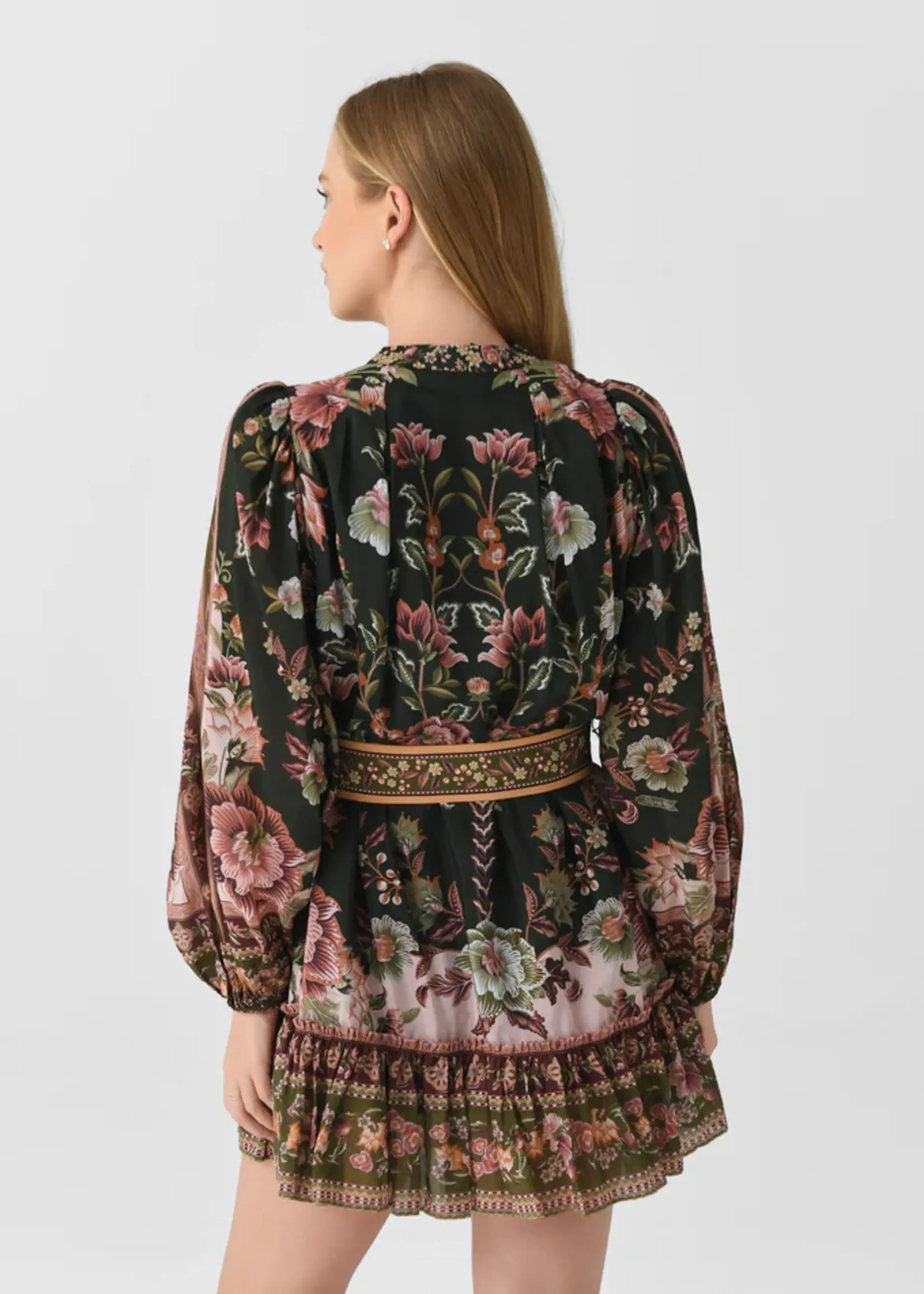 Farm Rio Flowering Garden Tree Mini Dress