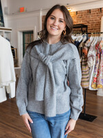 The Fashion Pullover Sweater W/Shoulder Ties