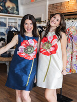 Frances Valentine Alice Shift Dress W/Poppy Flower