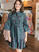 Uncle Frank Cross-Stitched Dress