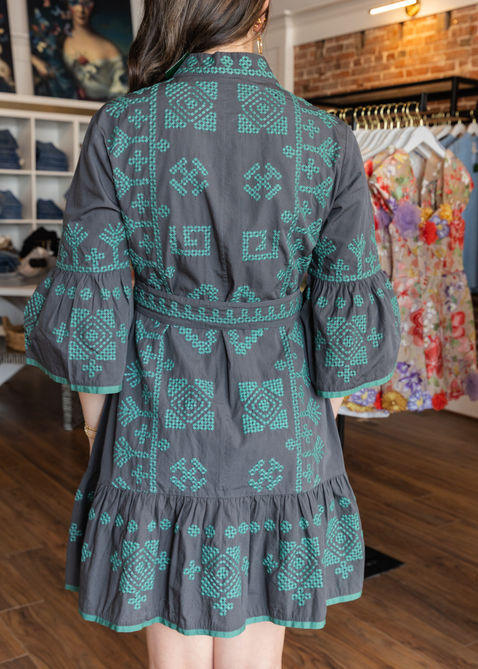 Uncle Frank Cross-Stitched Dress