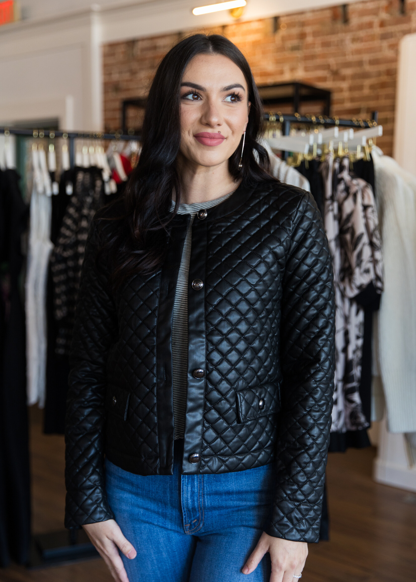 Lysse Aurelle Quilted Leather Jacket