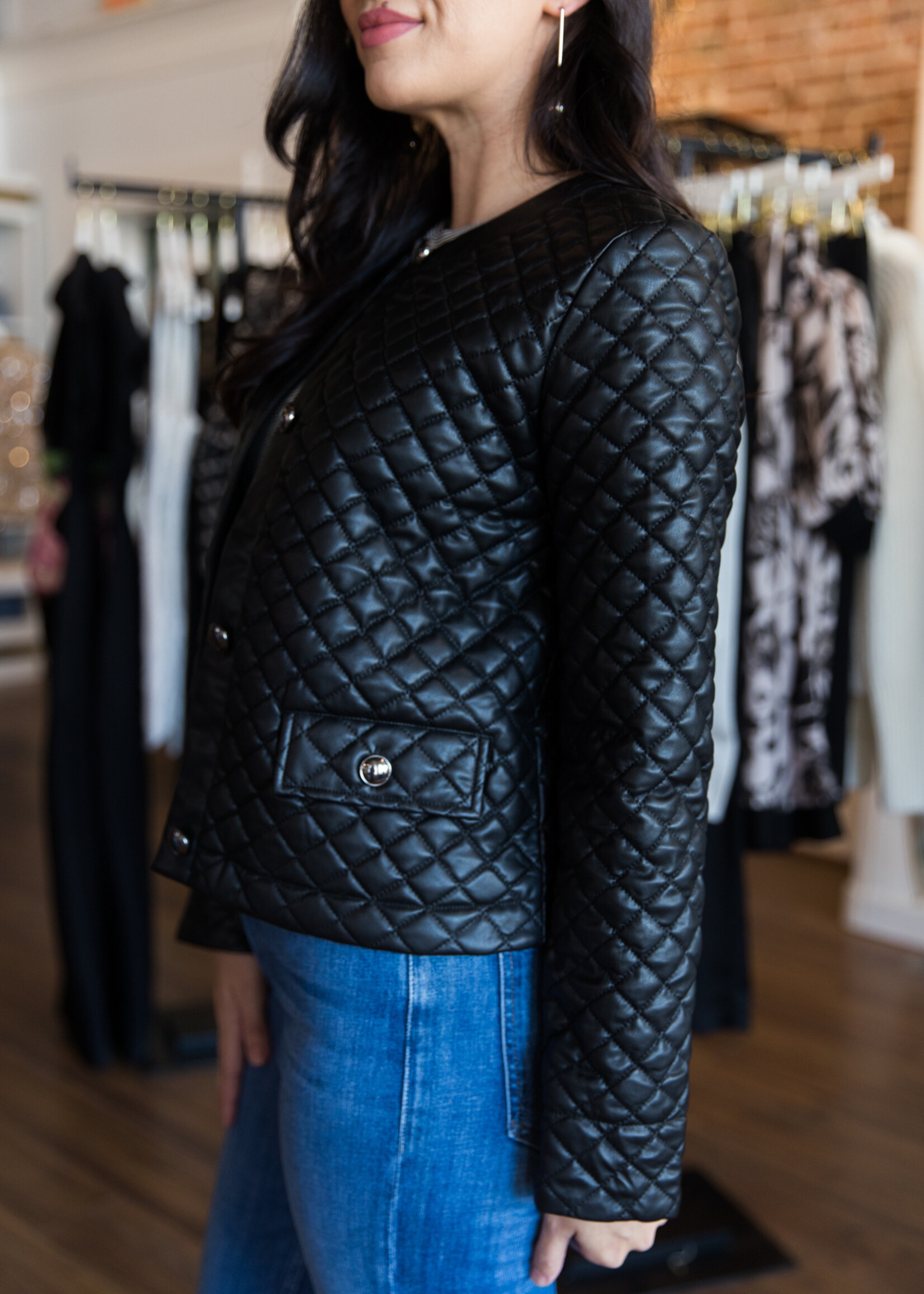 Lysse Aurelle Quilted Leather Jacket