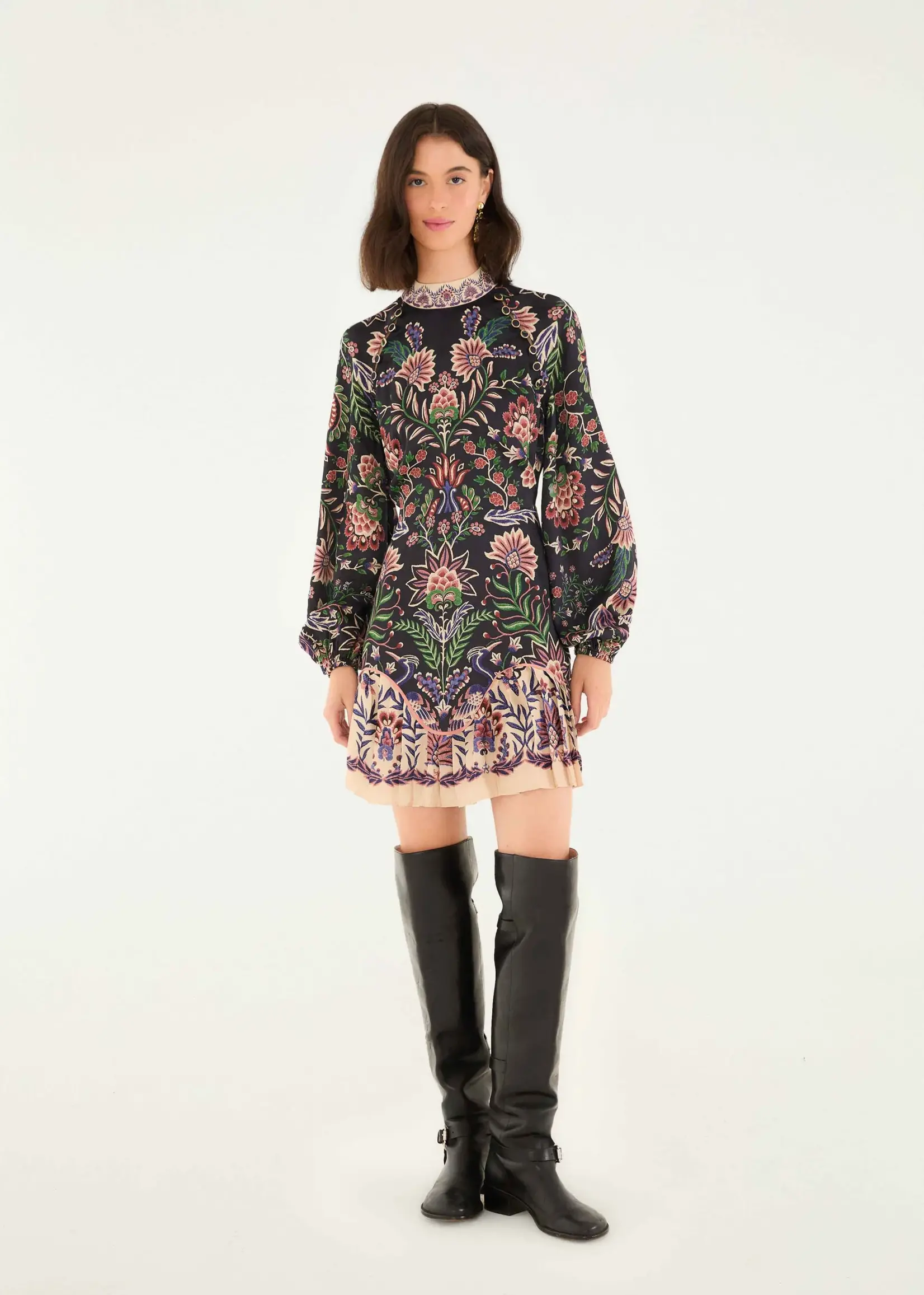 Farm Rio Marvelous Garden Mini Dress