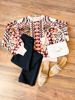 Voy Aztec Design Sweater