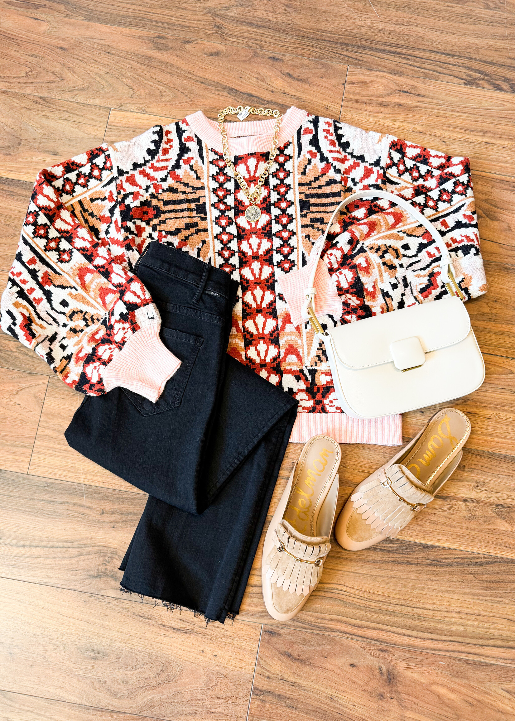 Voy Aztec Design Sweater