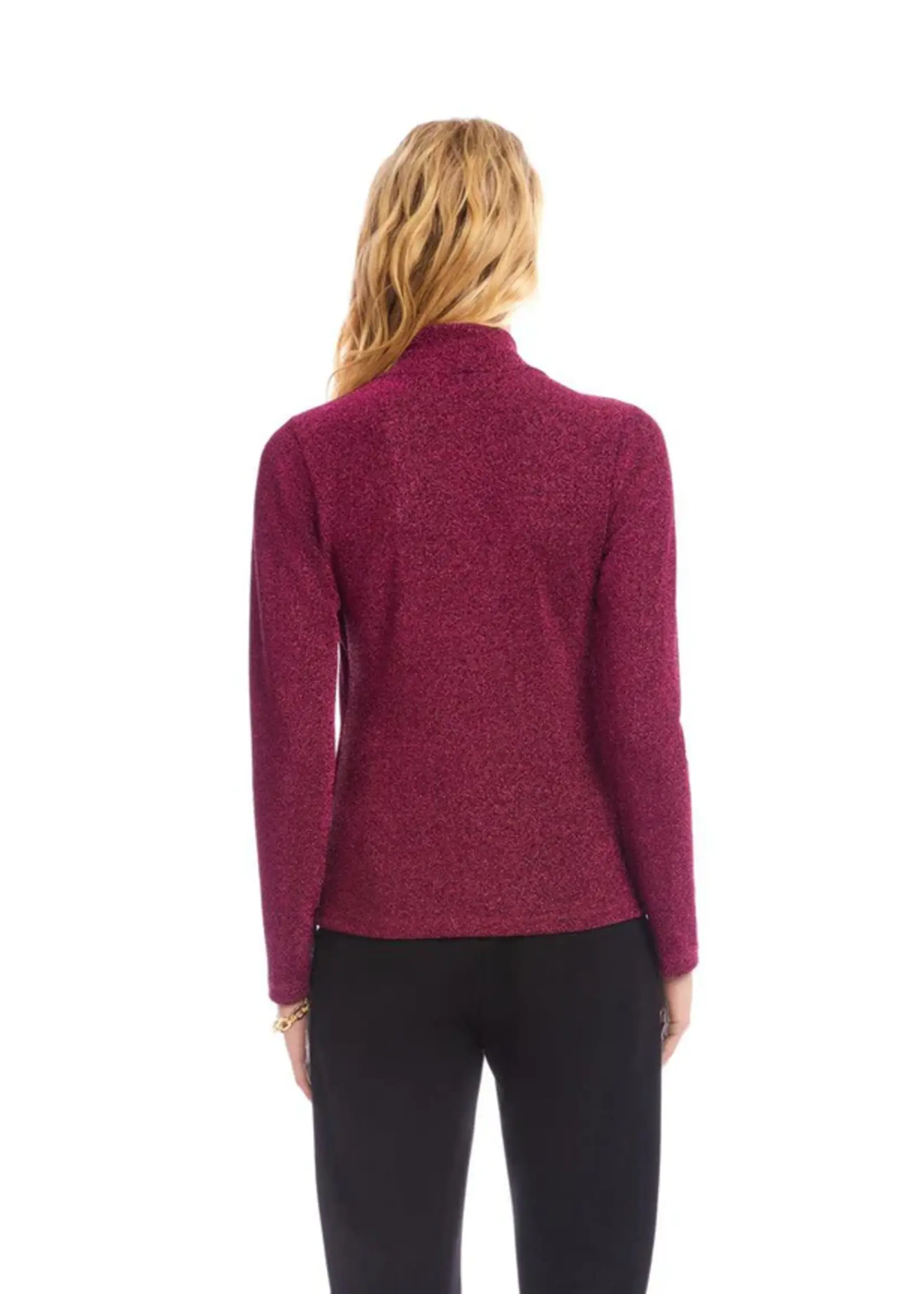 Karen Kane, Inc. Crossover Side Shirred Top