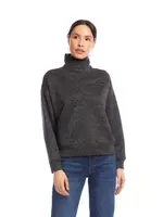 Karen Kane, Inc. Faux Wrap Turtleneck Top