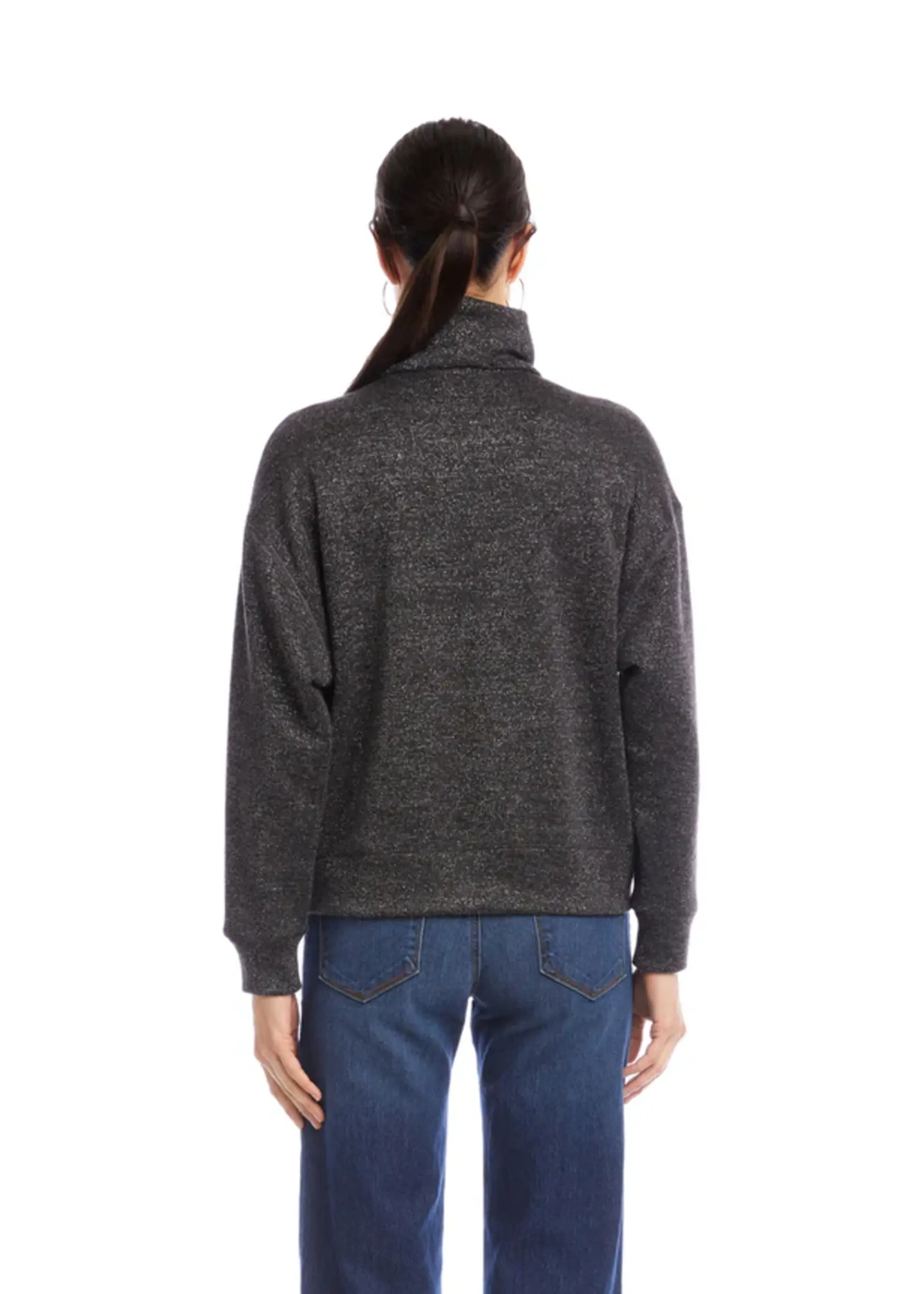 Karen Kane, Inc. Faux Wrap Turtleneck Top